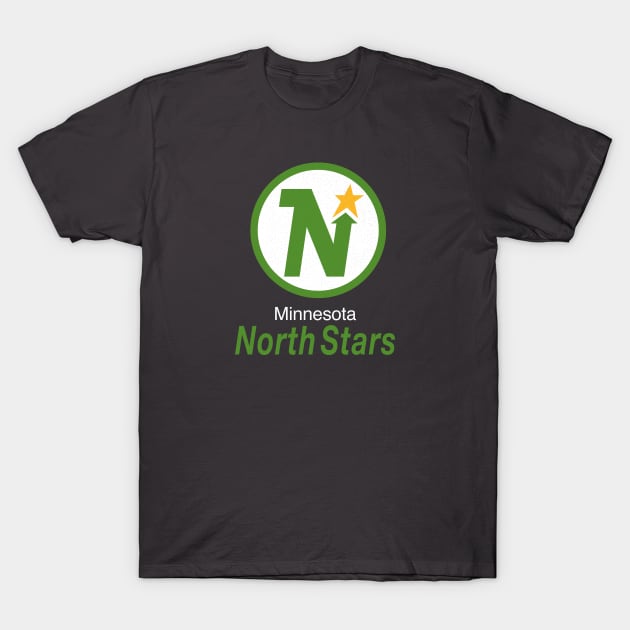 Defunct Minnesota North Stars Hockey T-Shirt by LocalZonly